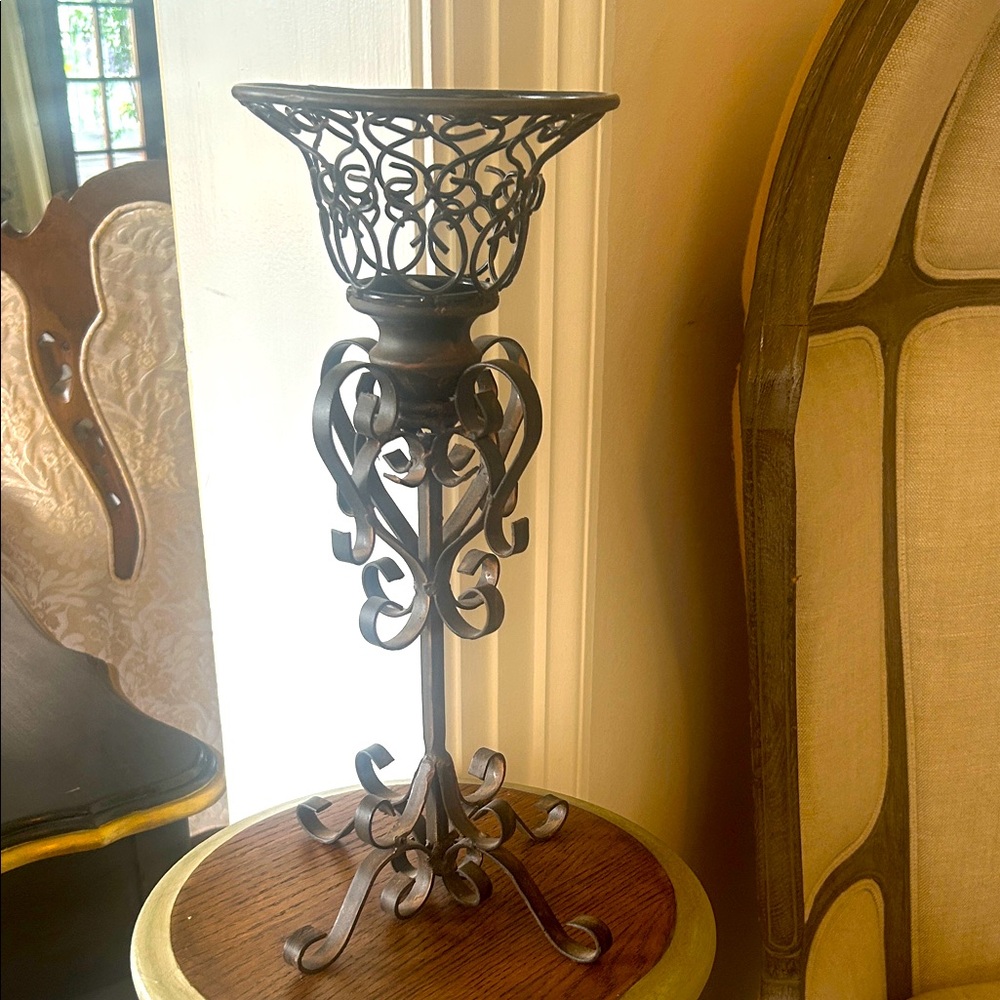 NWT Lavish Home 16” Iron Scroll Candle Holder